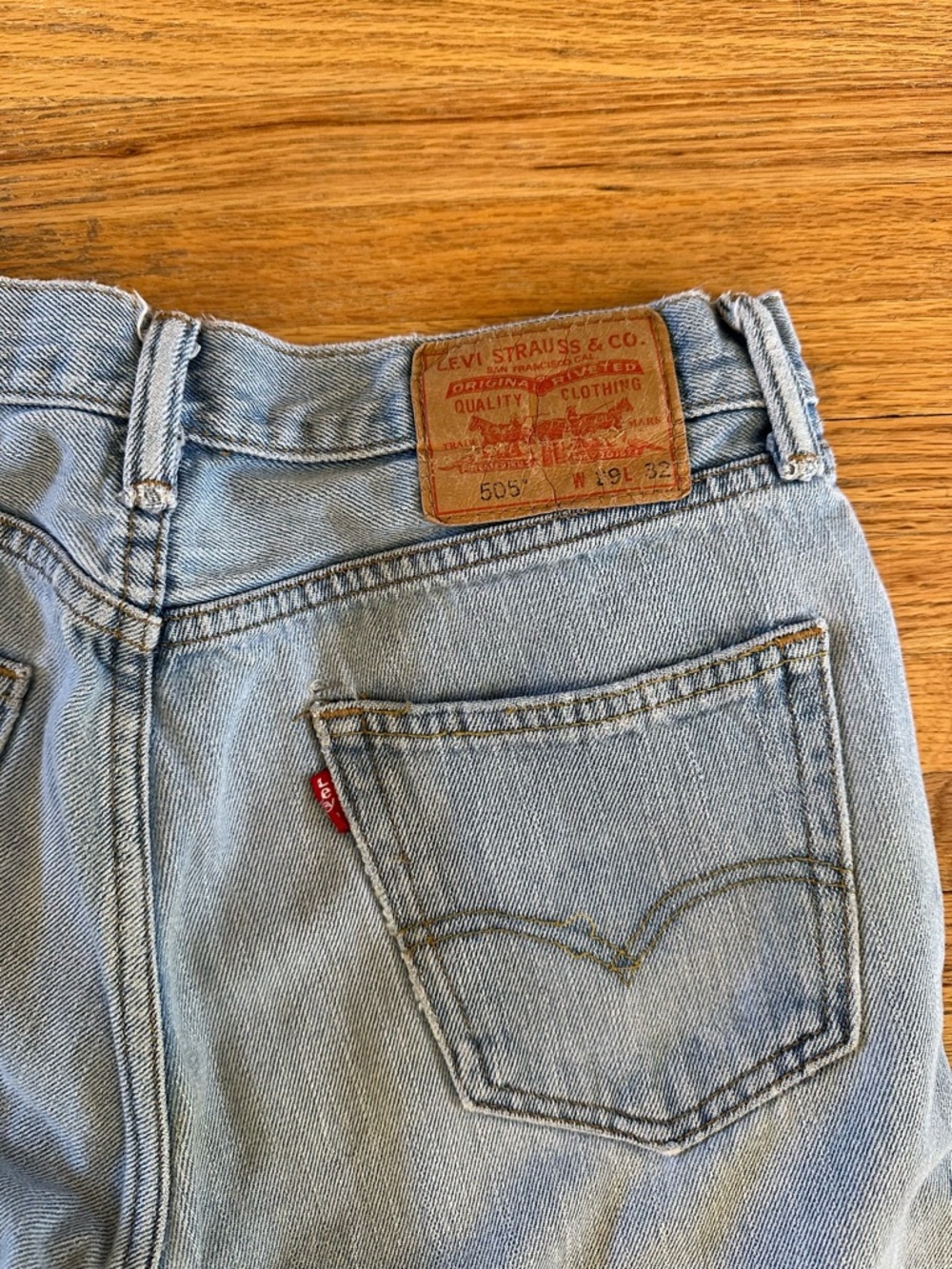 Levi’s 505 Distressed Denim Light Wash